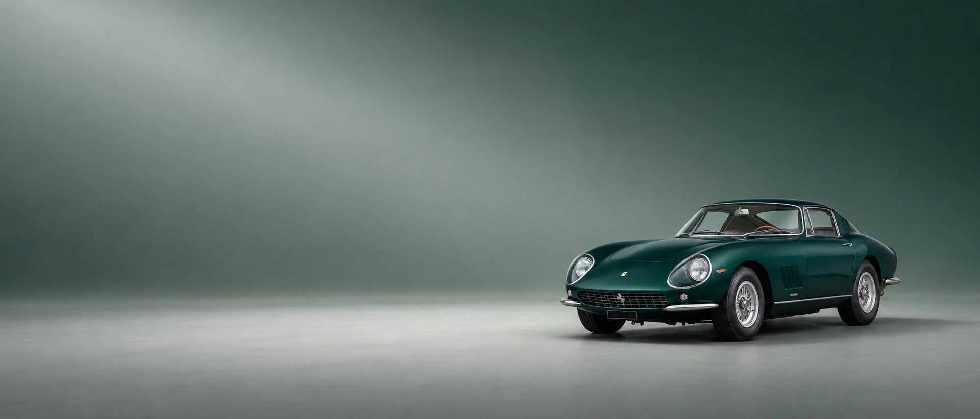 Ferrari 275 GTB, front three-quarter view in a colour-matched studio