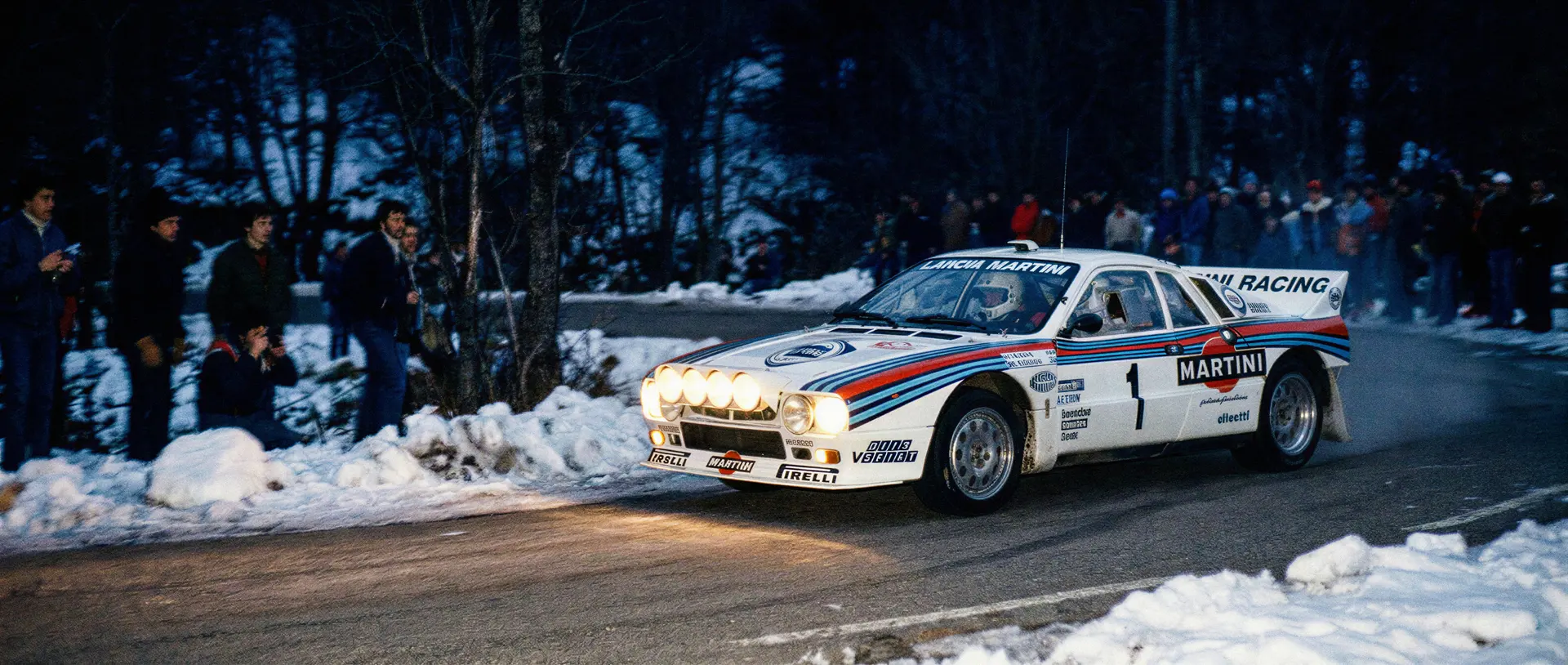Lancia Rally 037 Evolution 1 chassis 319 in Martini livery
