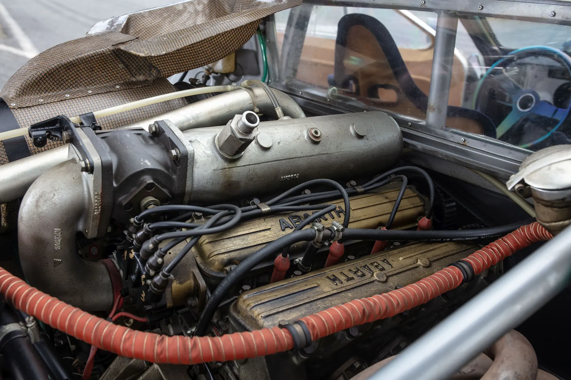 Supercharged Abarth inline-four in a Rally 037