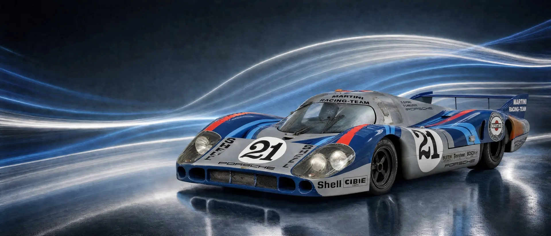 Porsche 917 LH long-tail in Martini livery