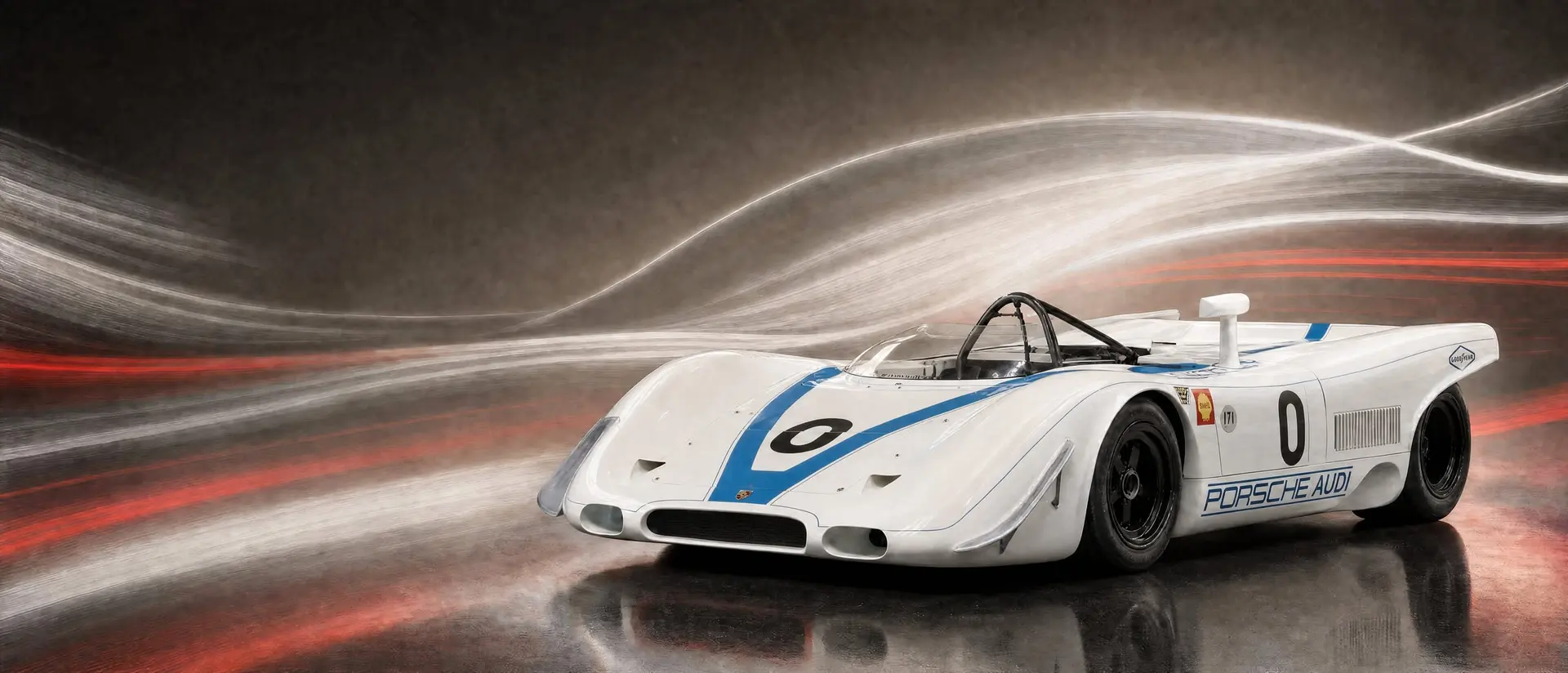 The 917 PA Spyder, ex-Siffert 1969 Can-Am car, at Goodwood