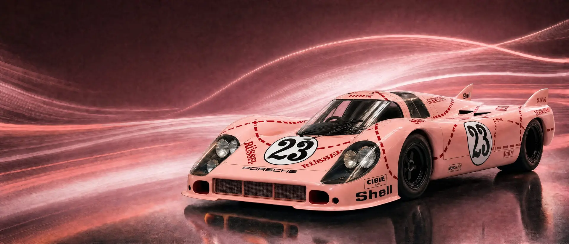 The Porsche 917/20 “Pink Pig” at the Porsche Museum