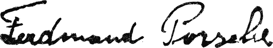 Ferdinand Porsche signature