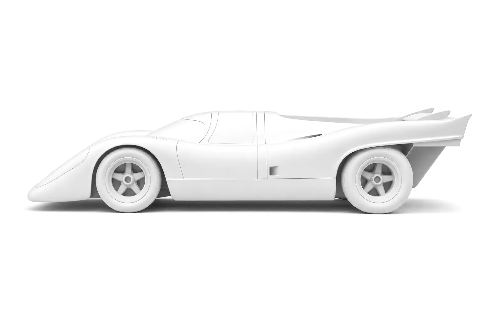 White styling model of the Porsche 917 K short-tail coupé