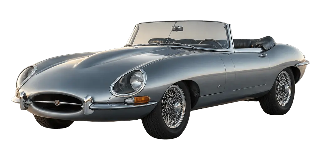 Jaguar E-Type Series 1 — reference silhouette