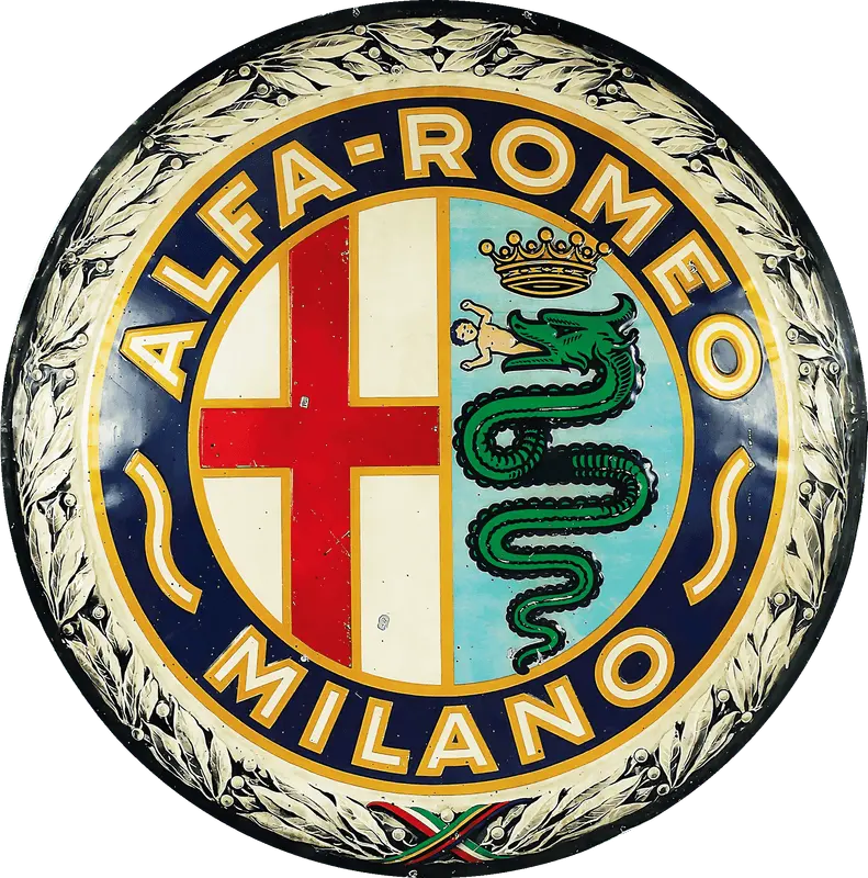 Alfa Romeo crest, 1925–1946