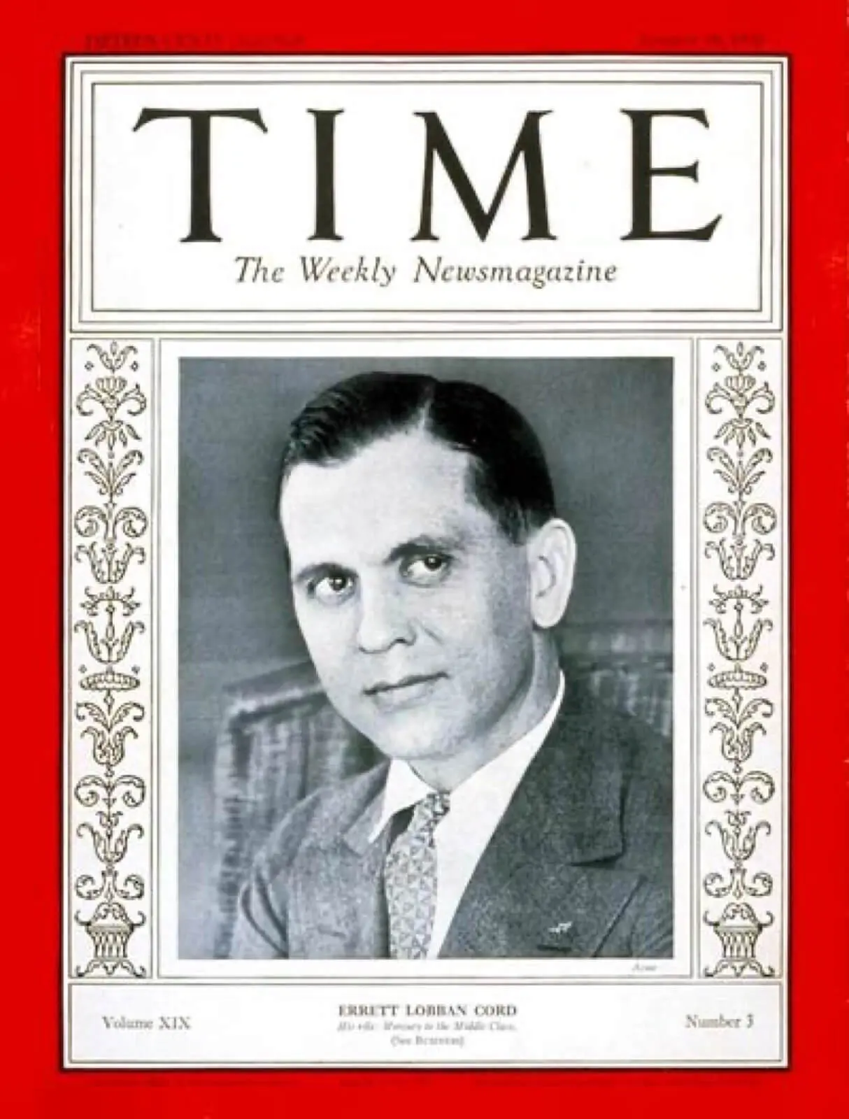 Portrait photograph of E. L. Cord.