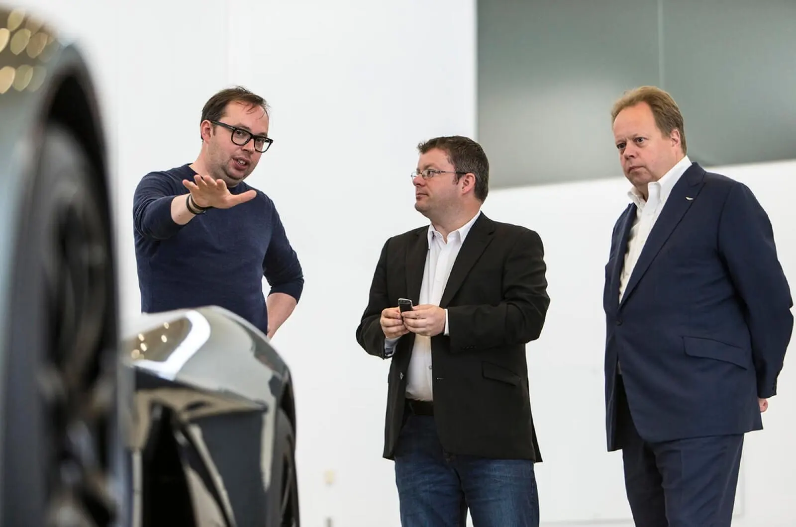 Miles Nurnberger photographed for Autocar's interview about the Aston Martin AM-RB 001.